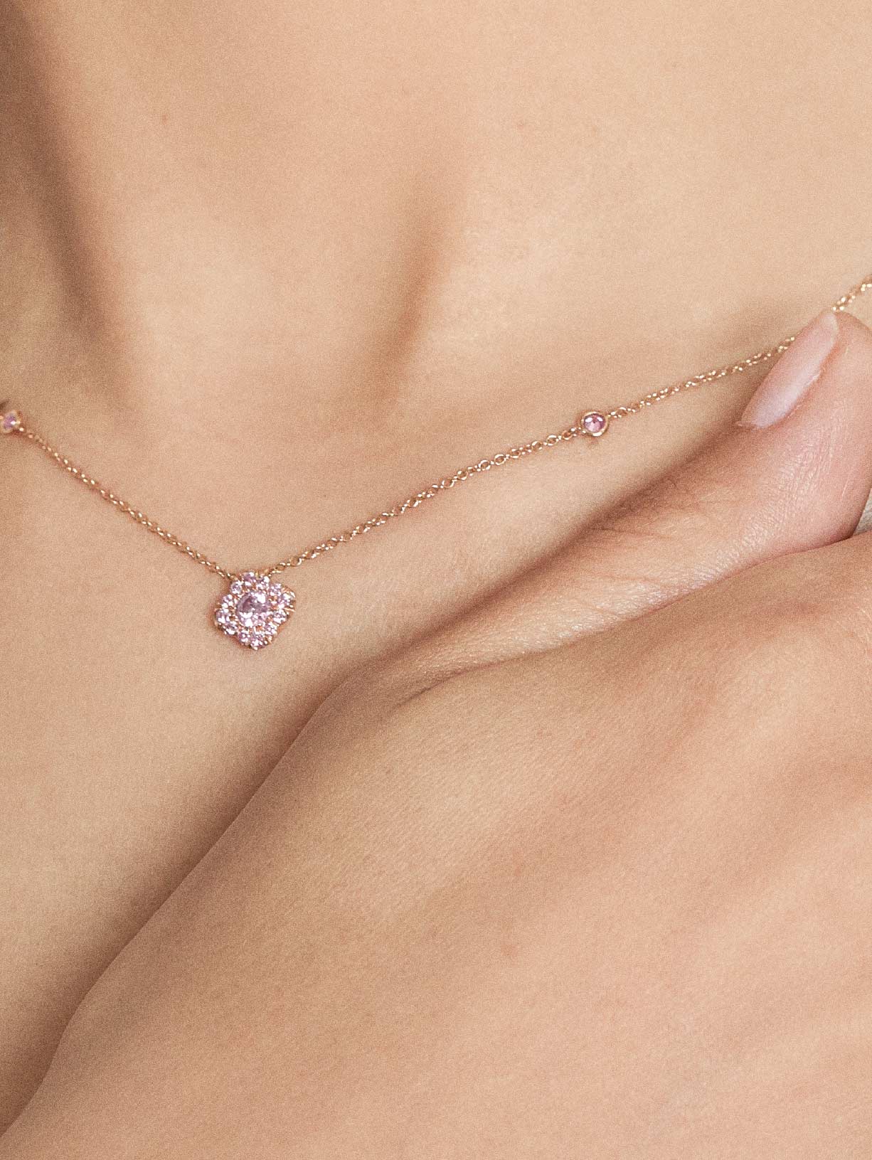 Argyle Pink™ Diamond Classic Azalea Necklace - Pink Diamonds, J FINE - J Fine, necklace - Pink Diamond Jewelry, argyle-pink™-diamond-classic-azalea-necklace-by-j-f-i-n-e - Argyle Pink Dia