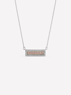 Argyle Pink™ Diamond Horizontal Bar Necklace - Pink Diamonds, J FINE - J Fine, necklace - Pink Diamond Jewelry, argyle-horizontal-bar-necklace-by-j-fine - Argyle Pink Diamonds