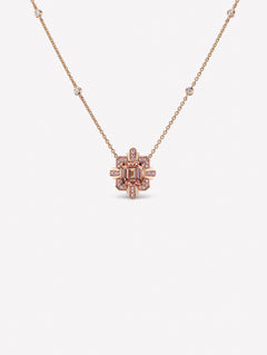 Argyle Pink™ Diamond and Pink Tourmaline Necklace - Pink Diamonds, J FINE - J Fine, Necklace - Pink Diamond Jewelry, argyle-pink™-diamond-and-pink-tourmaline-necklace-by-j-fine-1 - Argyle