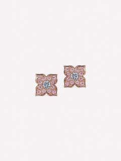 Argyle Blue Diamond Azalea Studs - Pink Diamonds, J FINE - J Fine, earrings - Pink Diamond Jewelry, argyle-blue-azalea-studs - Argyle Pink Diamonds