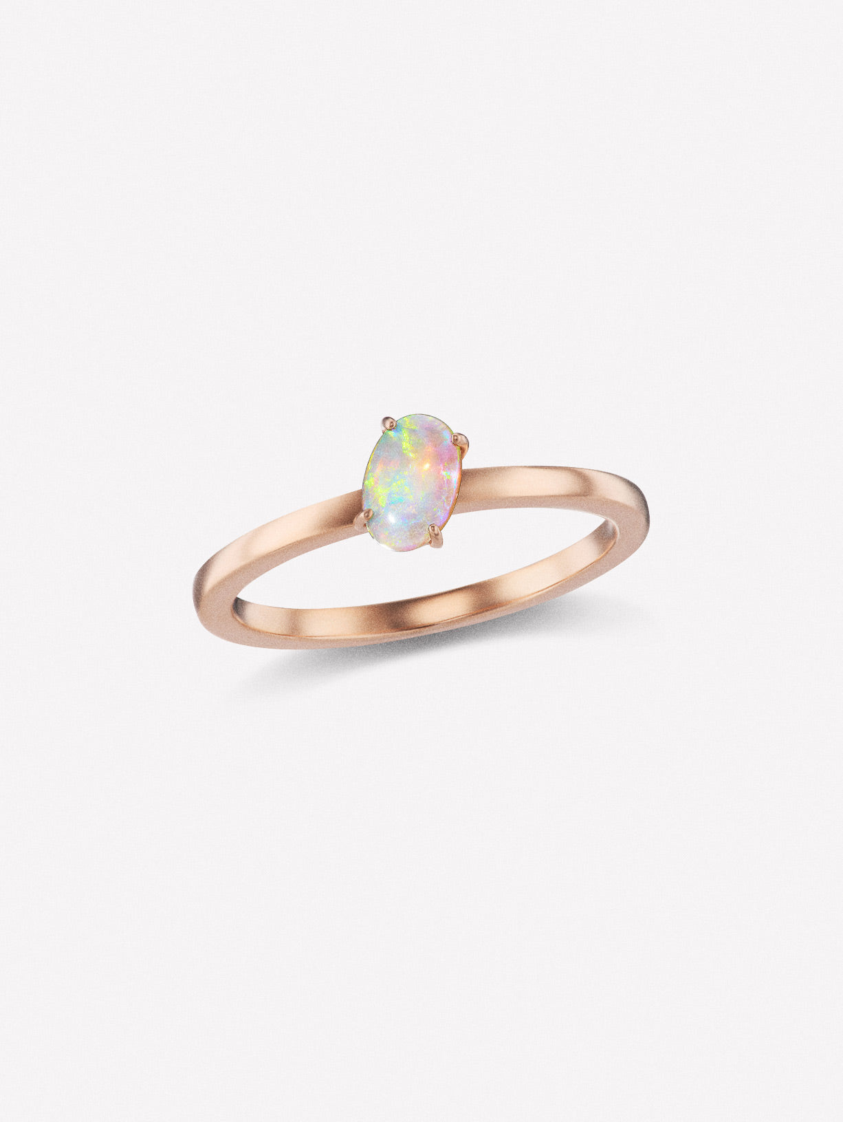 Opal Stacking Ring - Pink Diamonds, J FINE - J Fine, Rings - Pink Diamond Jewelry, opal-stacking-ring-by-j-fine - Argyle Pink Diamonds