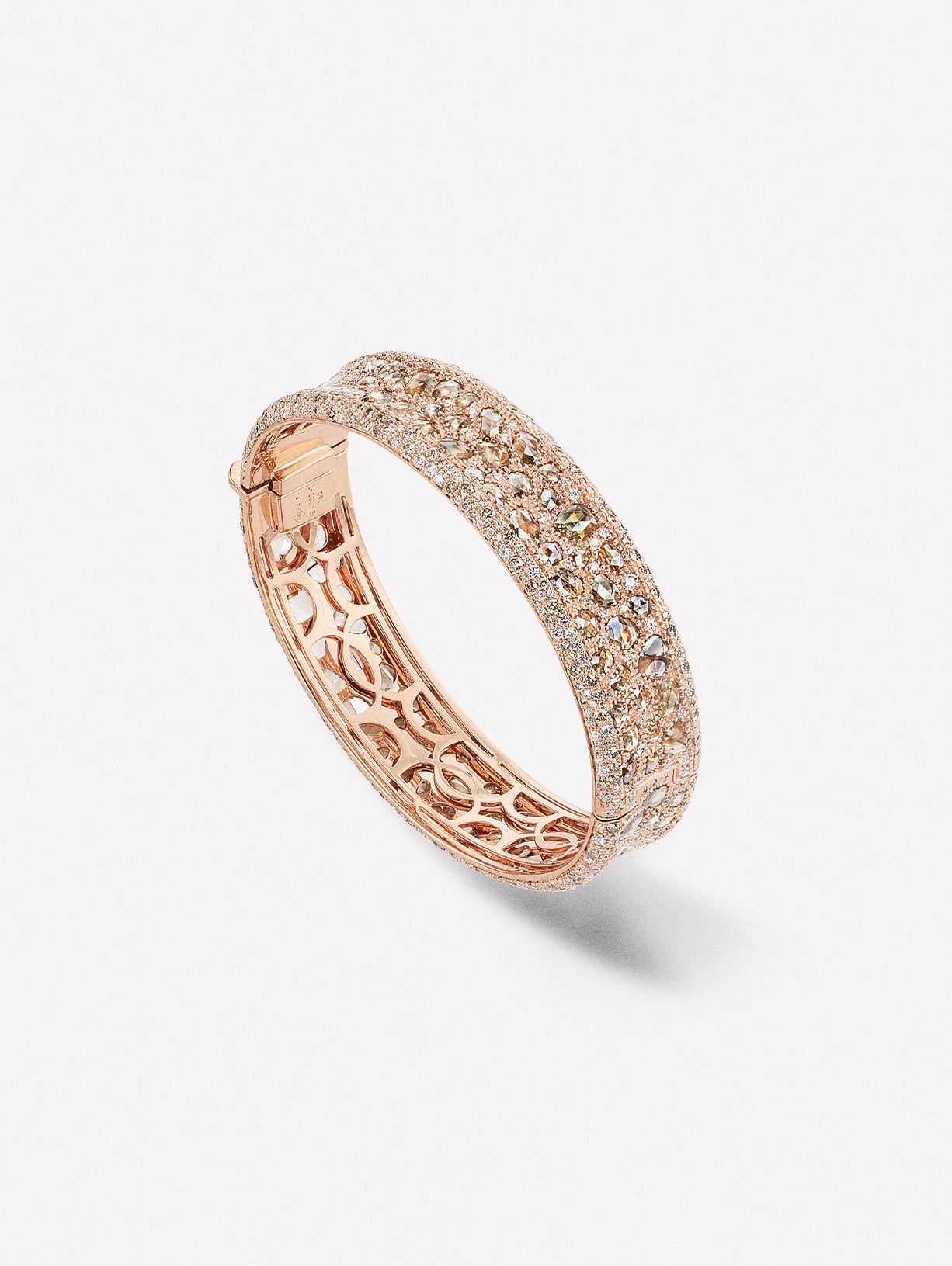 Argyle Diamond Chakri Cuff Bracelet - Pink Diamonds, J FINE - J Fine, bracelet - Pink Diamond Jewelry, argyle-diamond-chakri-bracelet-by-j-fine - Argyle Pink Diamonds