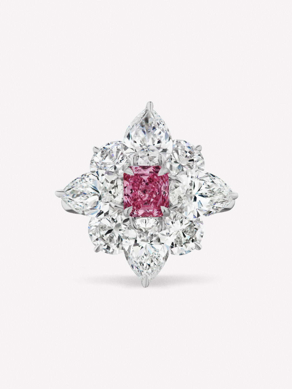 Argyle Pink™ Diamond Flora Ring - Pink Diamonds, J FINE - J Fine, Rings - Pink Diamond Jewelry, argyle-pink™-diamond-flora-ring-by-j-fine - Argyle Pink Diamonds