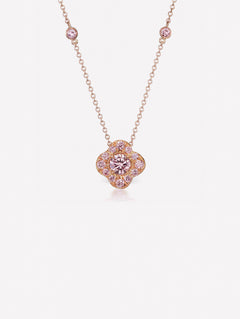 Argyle Pink™ Diamond Classic Azalea Necklace - Pink Diamonds, J FINE - J Fine, necklace - Pink Diamond Jewelry, argyle-pink™-diamond-classic-azalea-necklace-by-j-f-i-n-e - Argyle Pink Dia