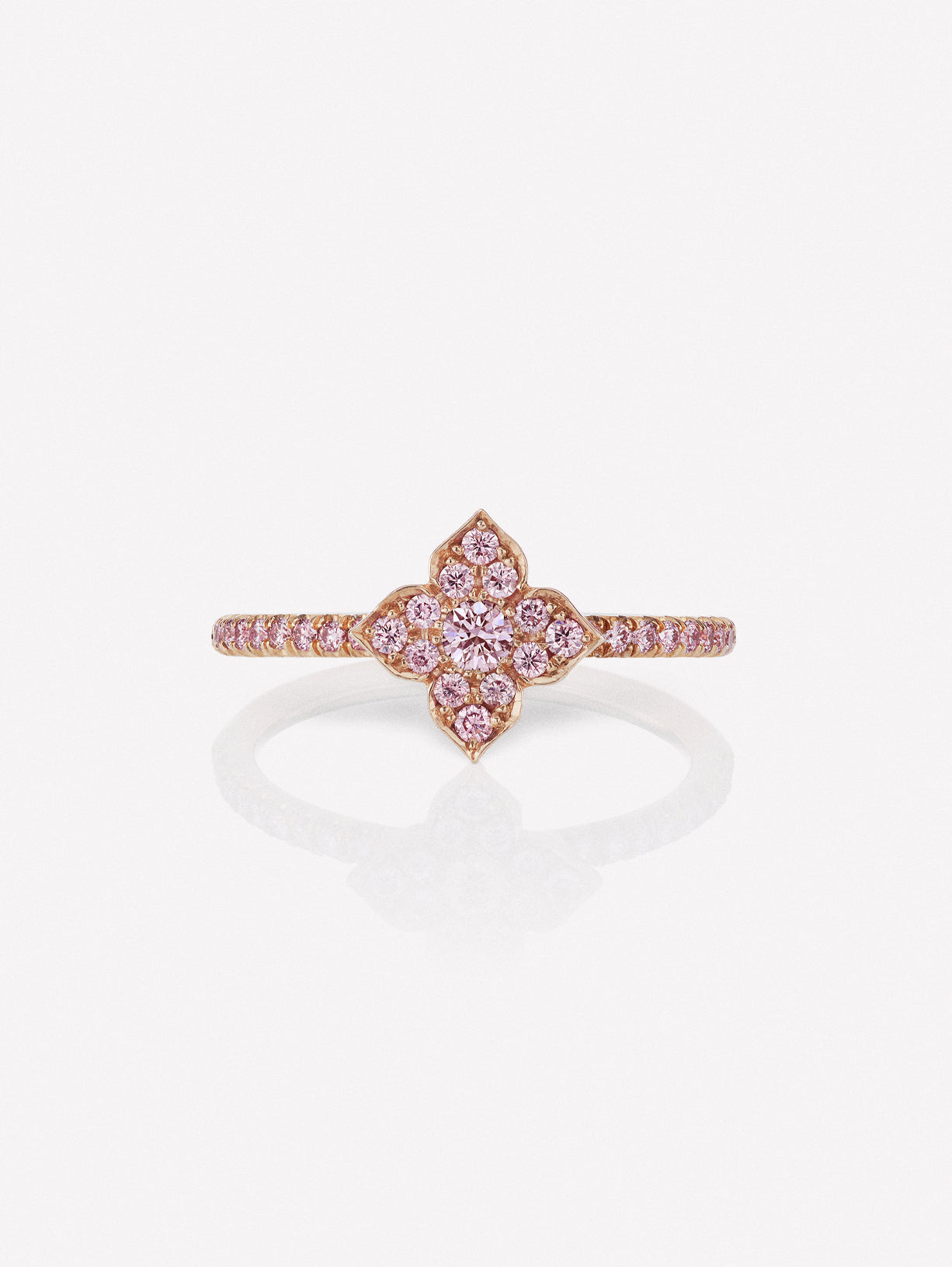 Argyle Pink™ Diamond Azalea Ring - Pink Diamonds, J FINE - J Fine, ring - Pink Diamond Jewelry, argyle-pink™-diamond-azalea-ring-by-j-f-i-n-e - Argyle Pink Diamonds