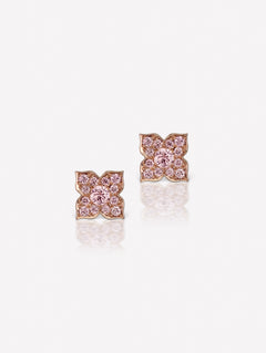 Argyle Pink™ Diamond Azalea Studs - Pink Diamonds, J FINE - J Fine, earrings - Pink Diamond Jewelry, argyle-pink™-diamond-azalea-studs-by-j-f-i-n-e - Argyle Pink Diamonds