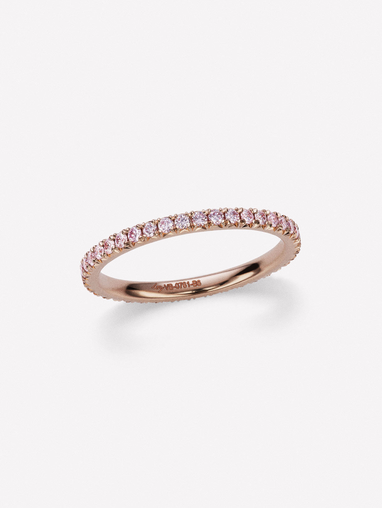 Argyle Pink™ Diamond French Pave Eternity Band 1.63ctw