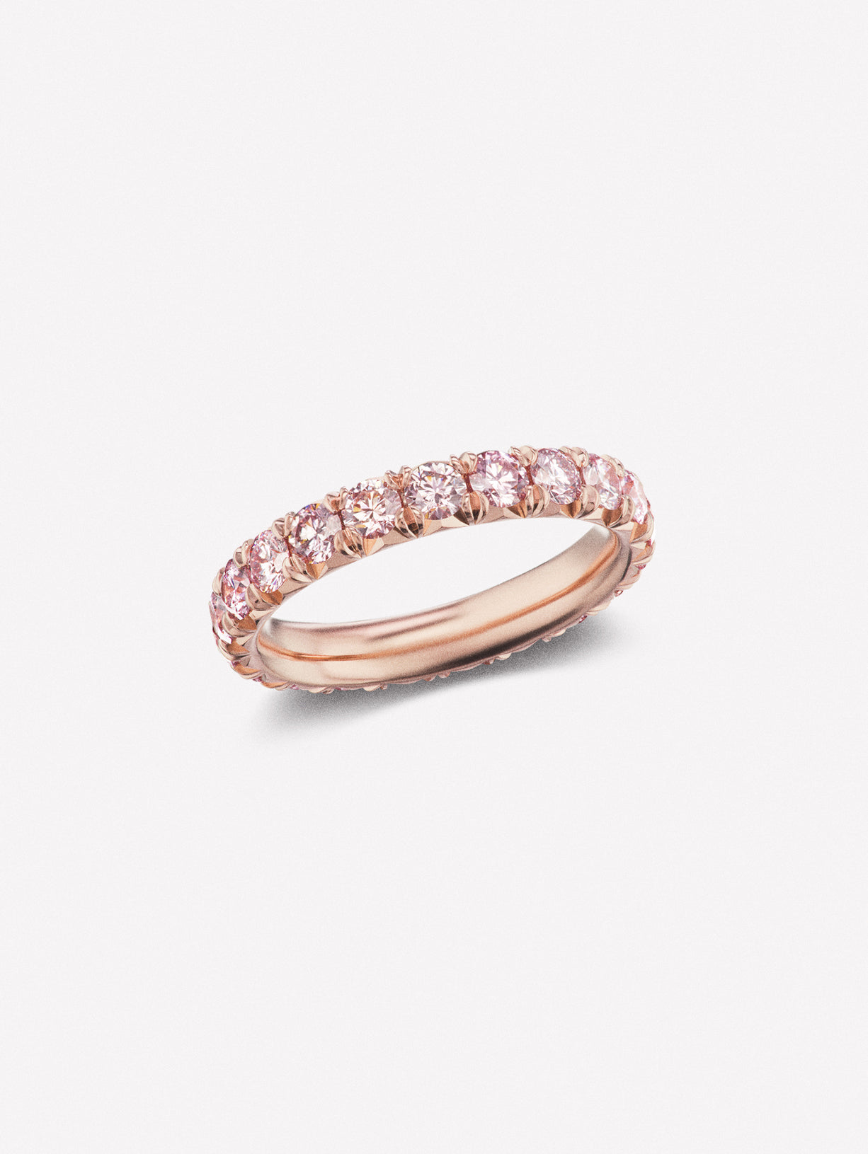 Argyle Pink™ Diamond French Pave Eternity Band 1.63ctw - Pink Diamonds, J FINE - J Fine, ring - Pink Diamond Jewelry, argyle-pink™-diamond-french-pave-eternity-band-1-63ctw-by-j-f-i-n-e -