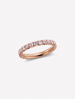 Argyle Pink™ Diamond French Pave Eternity Band 1.11ctw - Pink Diamonds, J FINE - J Fine, ring - Pink Diamond Jewelry, argyle-pink™-diamond-french-pave-eternity-band-1-11ctw-by-j-fine - Ar