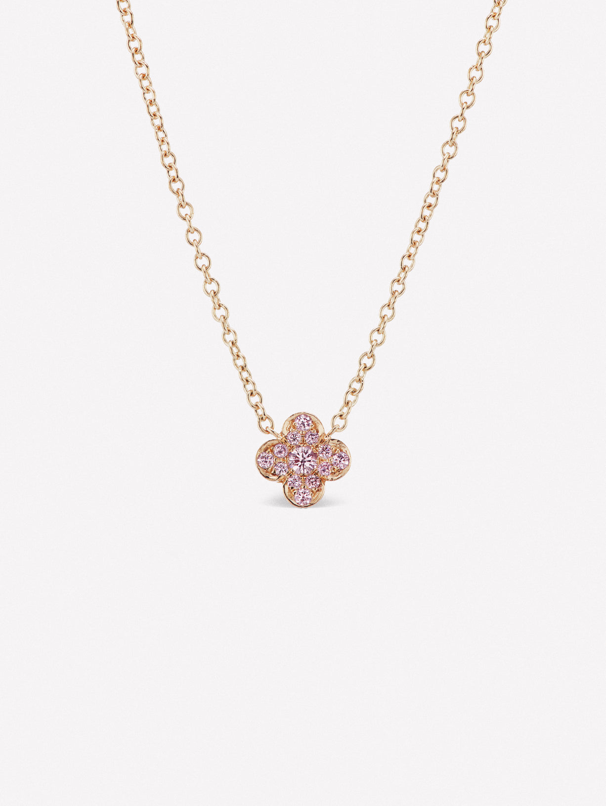 Argyle Pink Diamond Azalea Necklace by JFINE 
