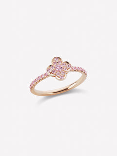 Argyle Pink Diamond Azalea Ring in 18K Pink Gold