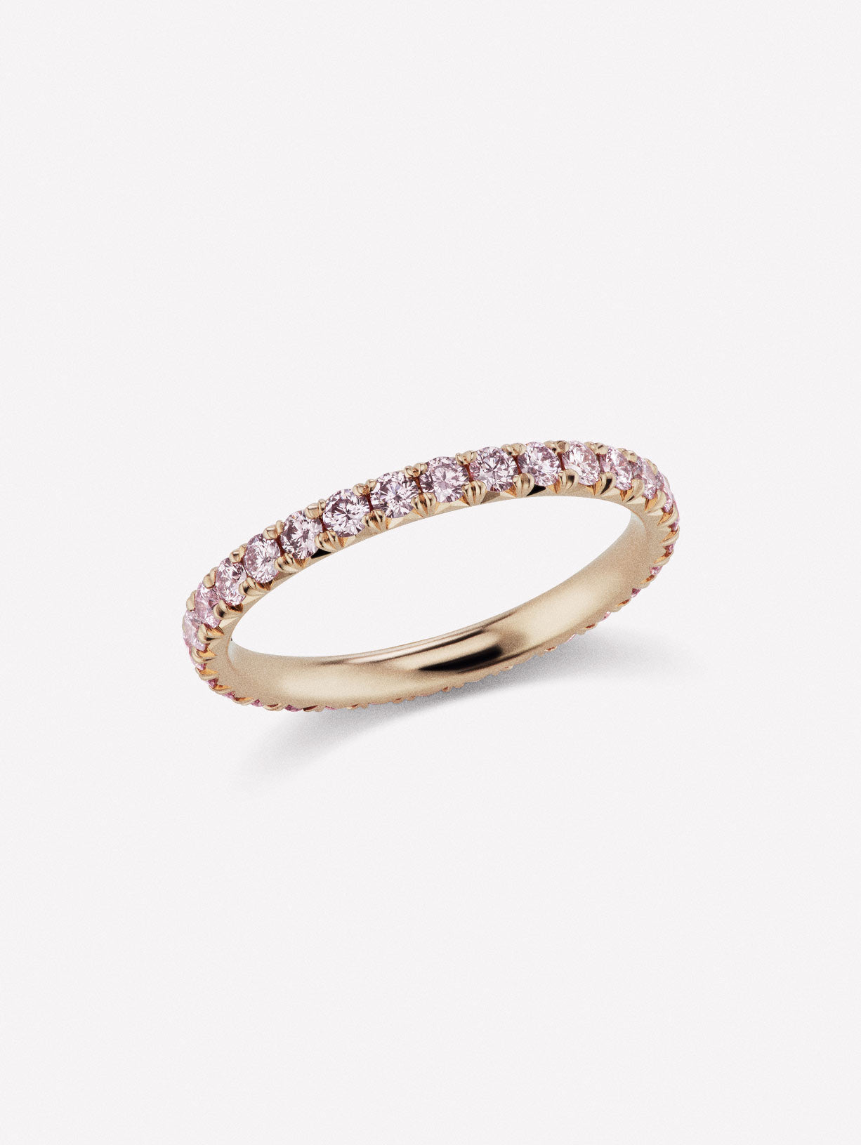 Argyle Pink™ Diamond French Pave Eternity Band 1.63ctw